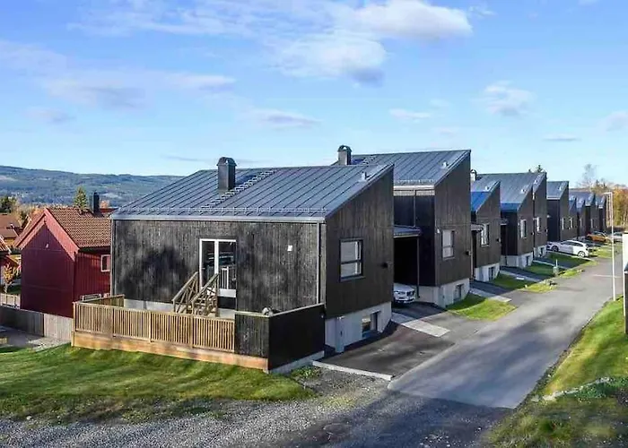 Vila Moderne Hus Med Flotte Utemuligheter Og Parkering